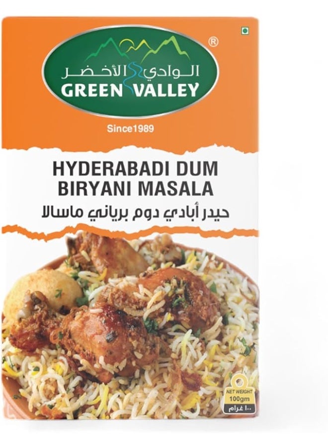Green Valley Hyderabadi Dum Biryani Masala 100 g - Image 1